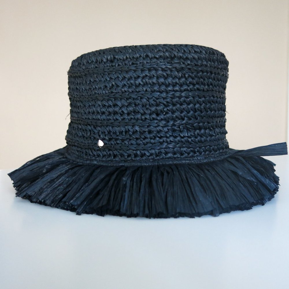 Kate Spade Frayed Straw Hat BNWT